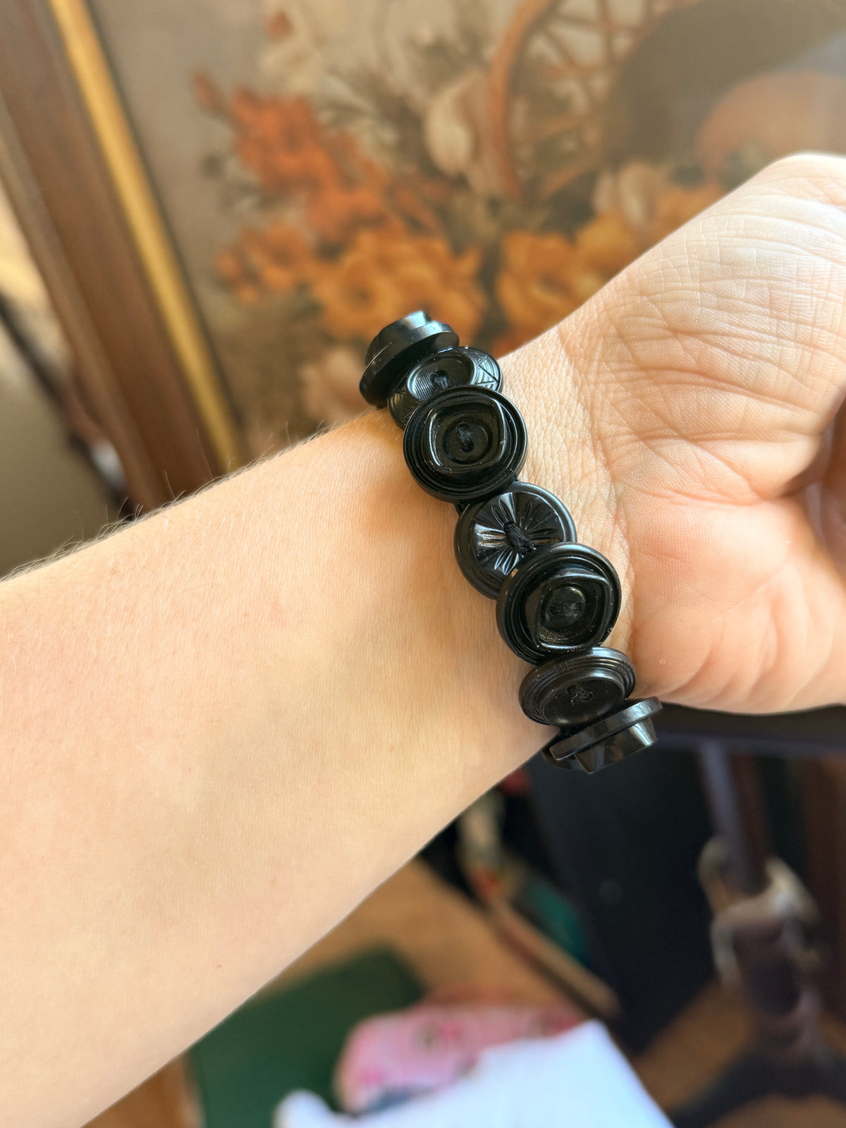Vintage Button Bracelet- Walkin' after Midnight