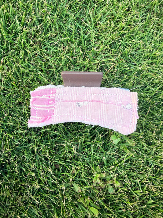Vintage Quilt Claw Clip 3.5in 45
