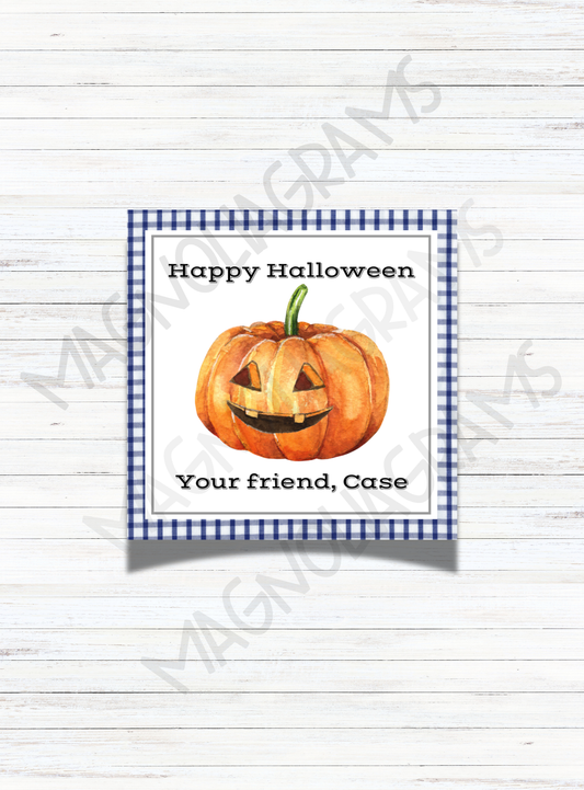 WATERCOLOR PUMPKIN GOODY BAG TAG