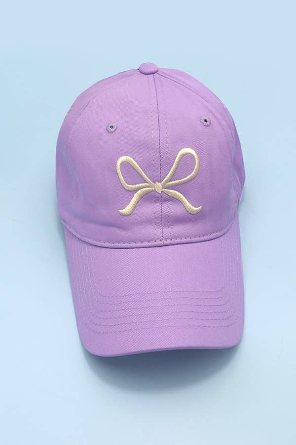 BOW RIBBON BASEBALL HAT CAP | 40HW721