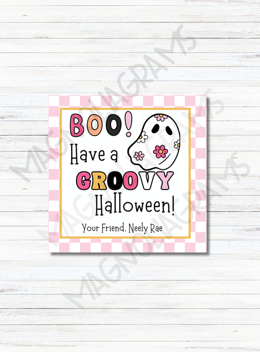 GROOVY BOO GOODY BAG TAG