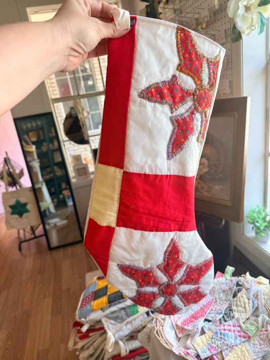Vintage Quilt Stocking