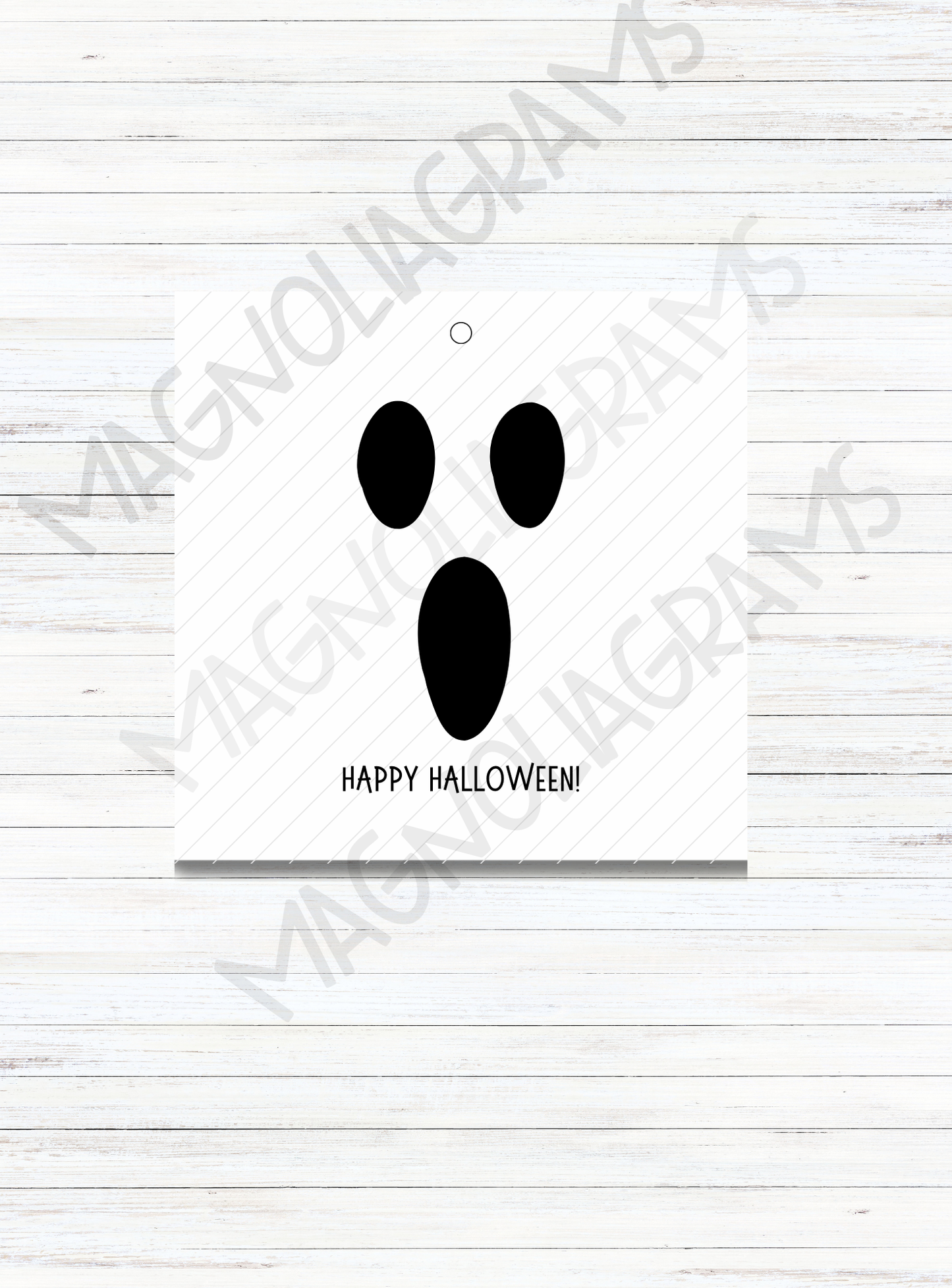 GHOSTY FACE GOODY BAG TAG