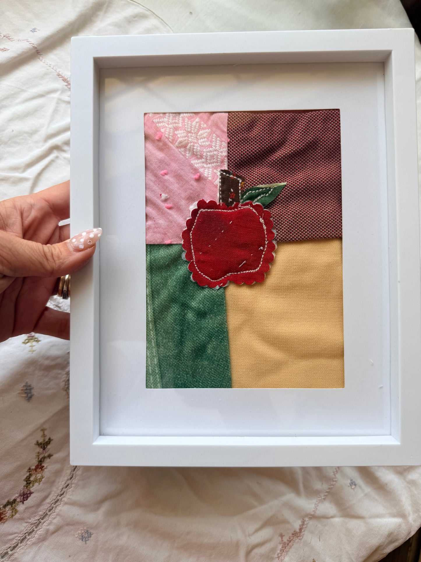 Vintage Quilt Apple 2 8x10 with 5x7 Matte