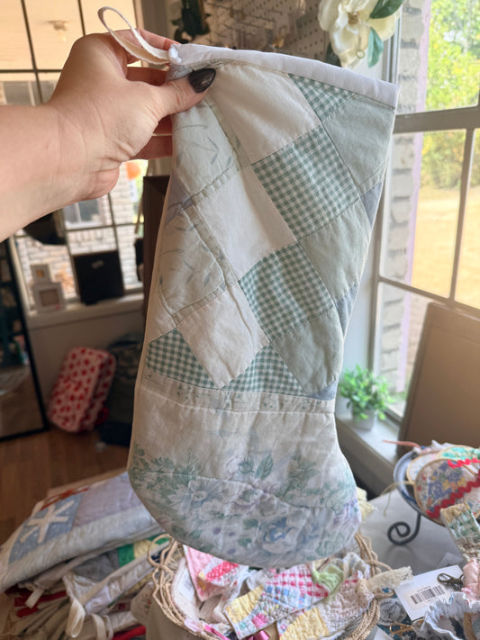 Vintage Quilt Stocking