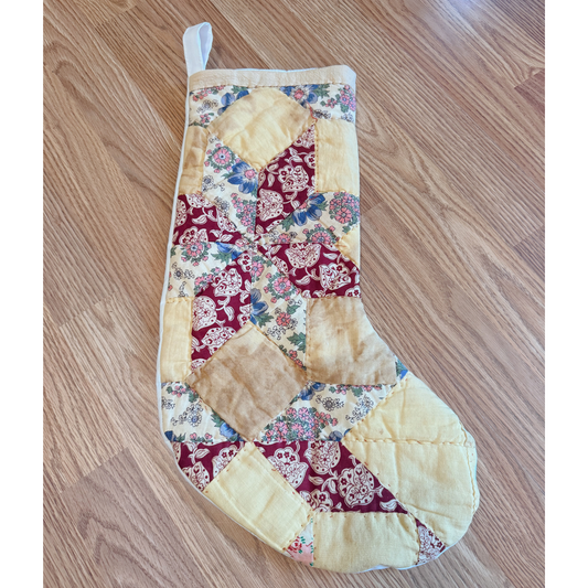 Vintage Quilt Stocking 107