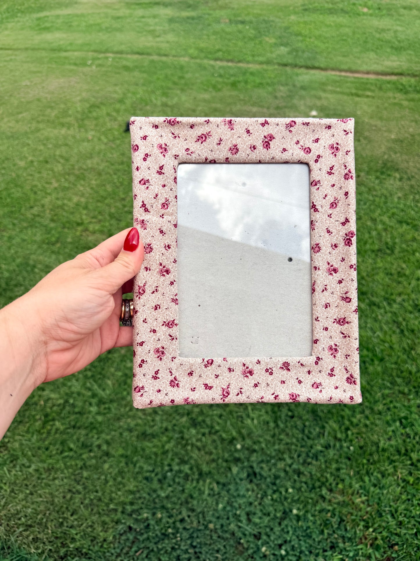 VINTAGE FABRIC WRAPPED FRAME 5X7