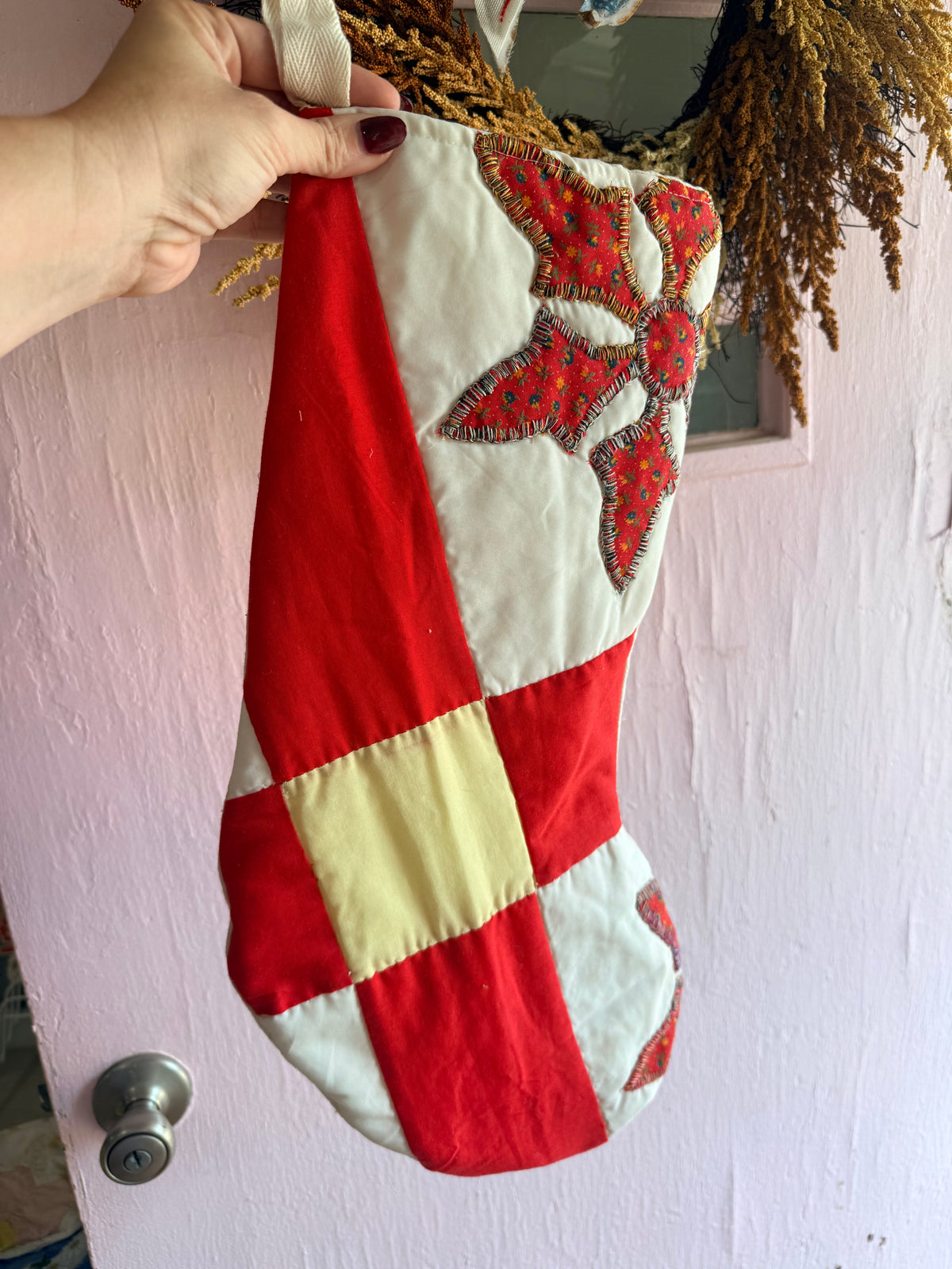 Vintage Quilt Stocking