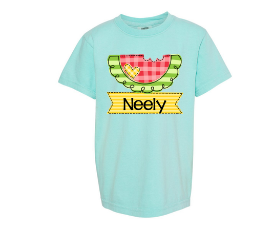 WATERMELON FAUX APP WITH NAME TAG