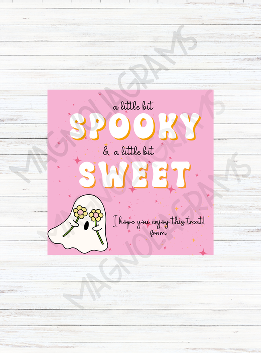 SPOOKY SWEET GOODY BAG TAG