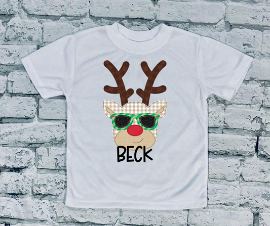 Boy Reindeer with glasses