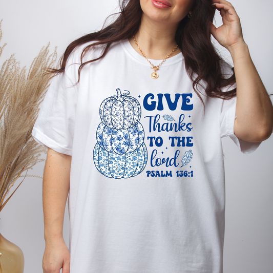 GIVE THANKS BLUE