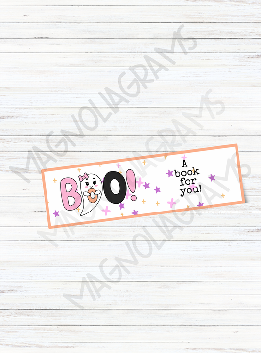 BOOK BOO GOODY BAG TAG