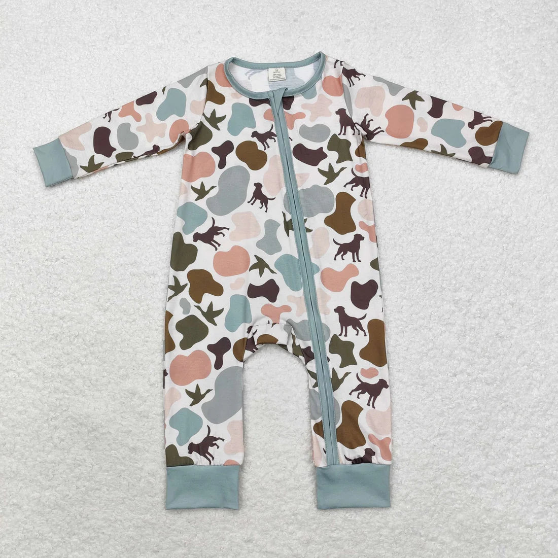 LR1387 puppy duck camouflage bamboo