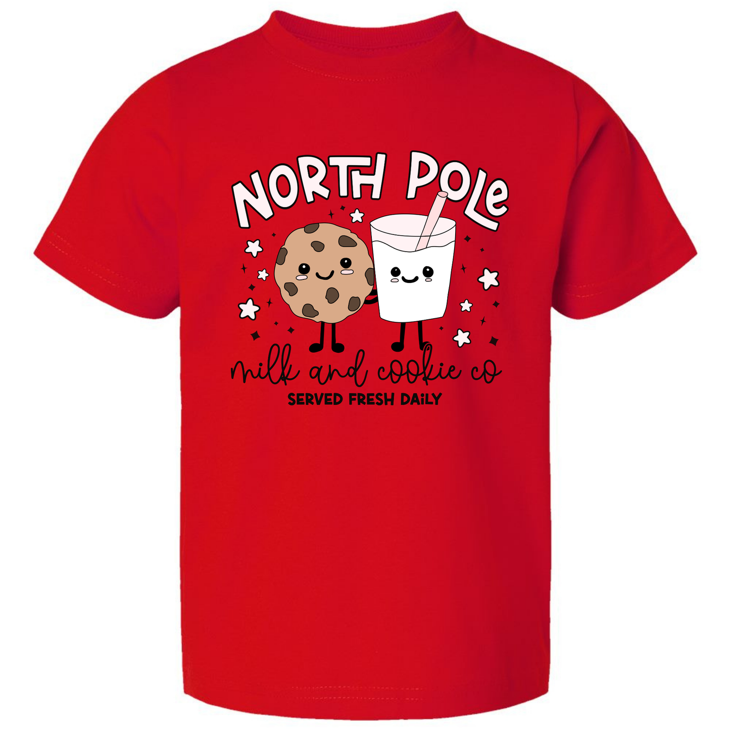 NORTH POLE COOKIES AND MILK