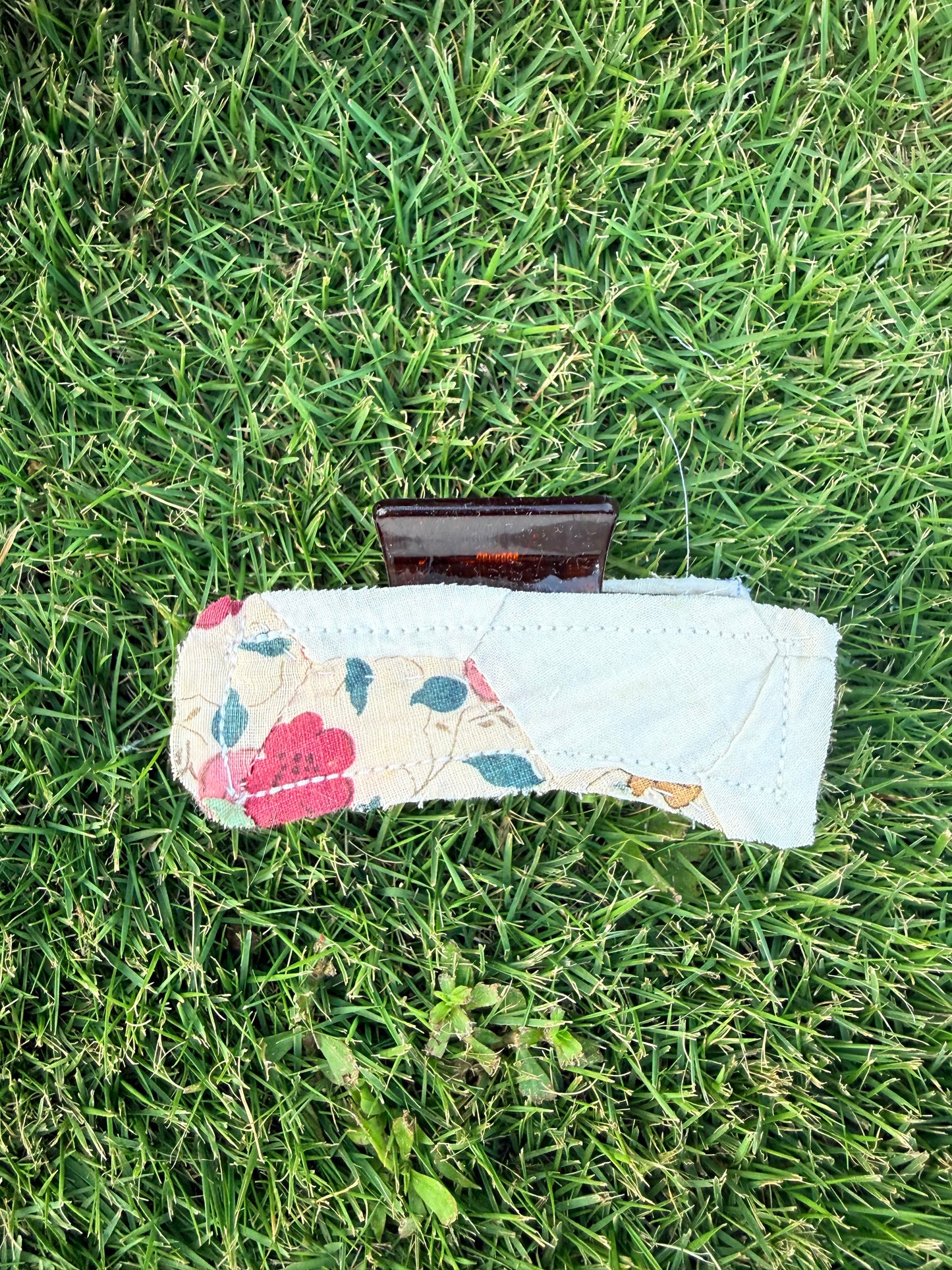 Vintage Quilt Claw Clip 3.5in 43