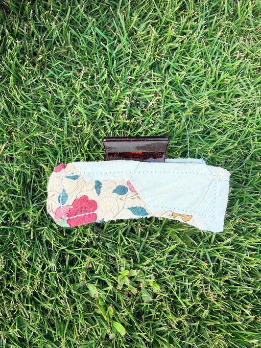 Vintage Quilt Claw Clip 3.5in 43