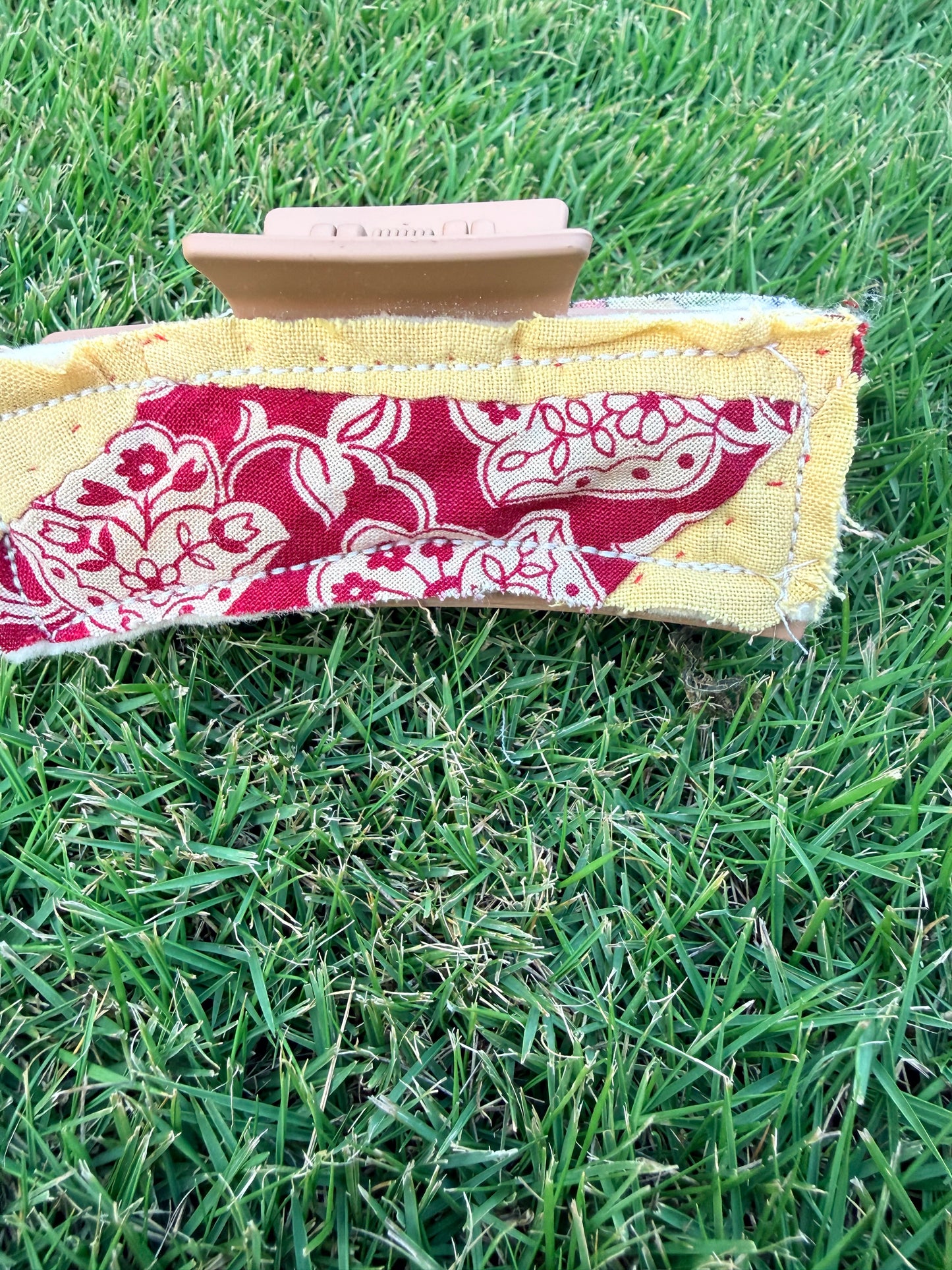 Vintage Quilt Claw Clip 4.3in 6