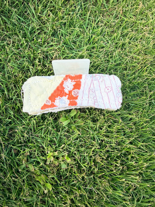 Vintage Quilt Claw Clip 3.5in 52