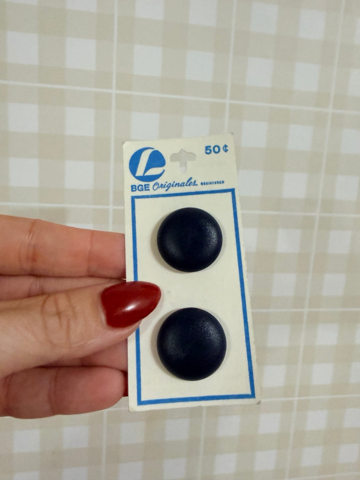BT273- BGE Originals VIntage Navy Buttons