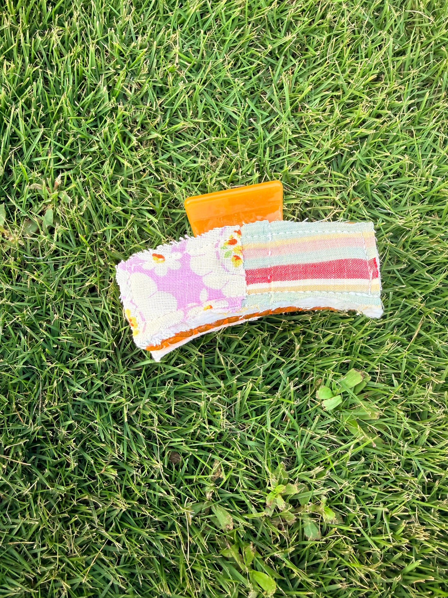 Vintage Quilt Claw Clip 3.5in 55