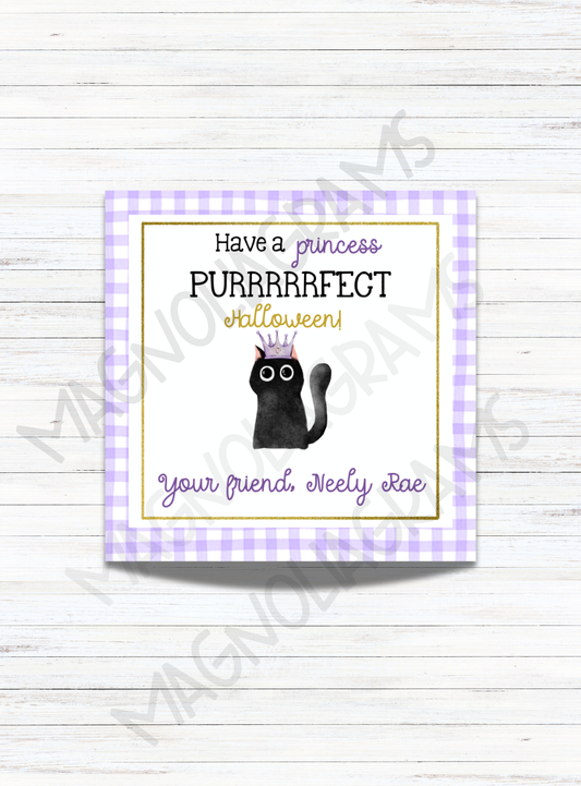 PRINCESS PURRFECT GOODIE BAG TAG