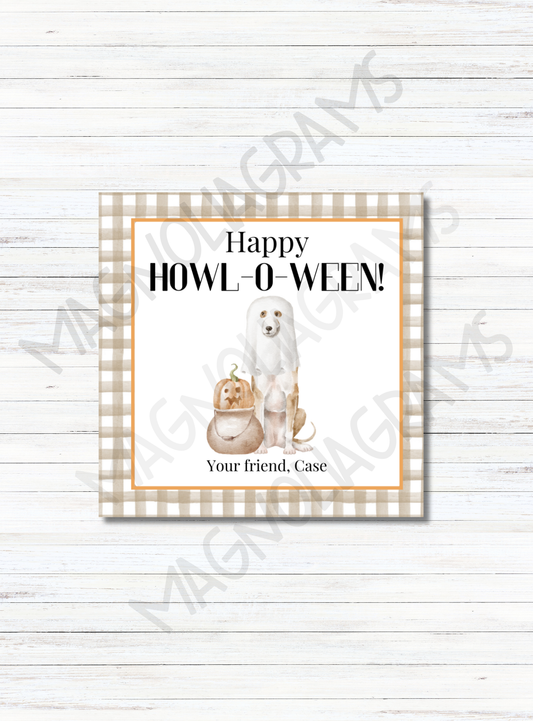 HOWL-O-WEEN GOODY BAG TAG