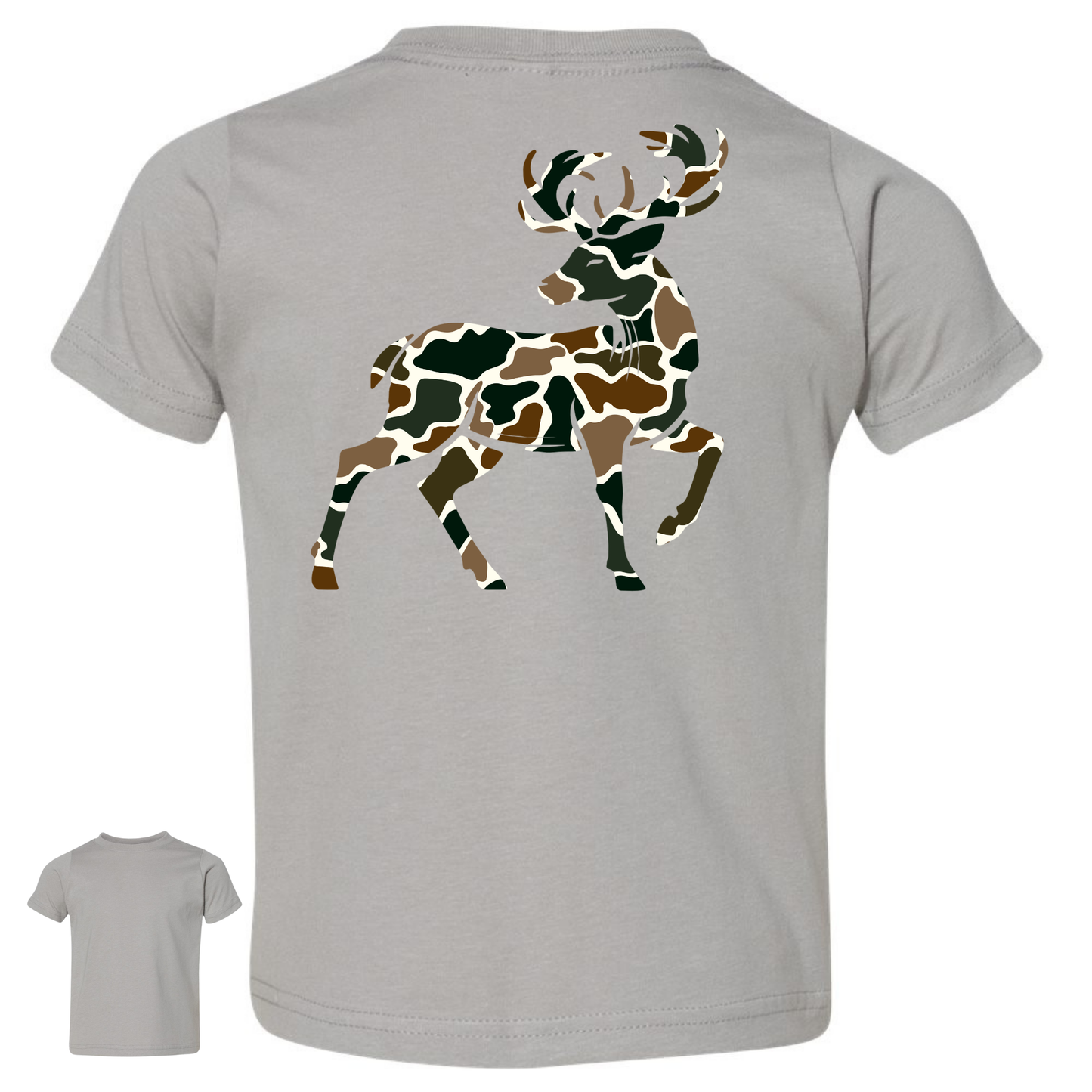 OLD SCHOOL CAMO BUCK- DARK- WITH POCKET LOGO