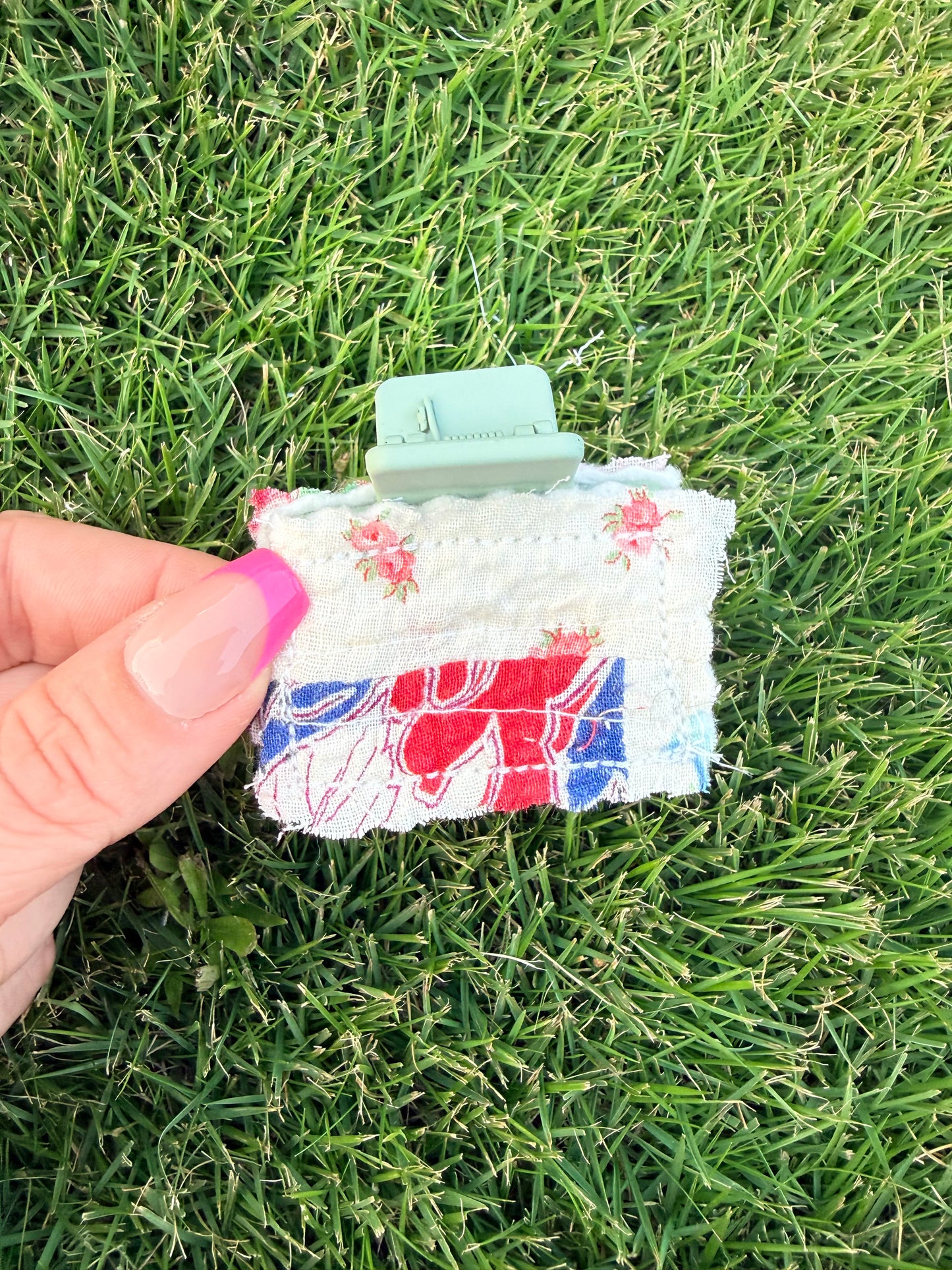 Vintage Quilt Claw Clip 2in 34