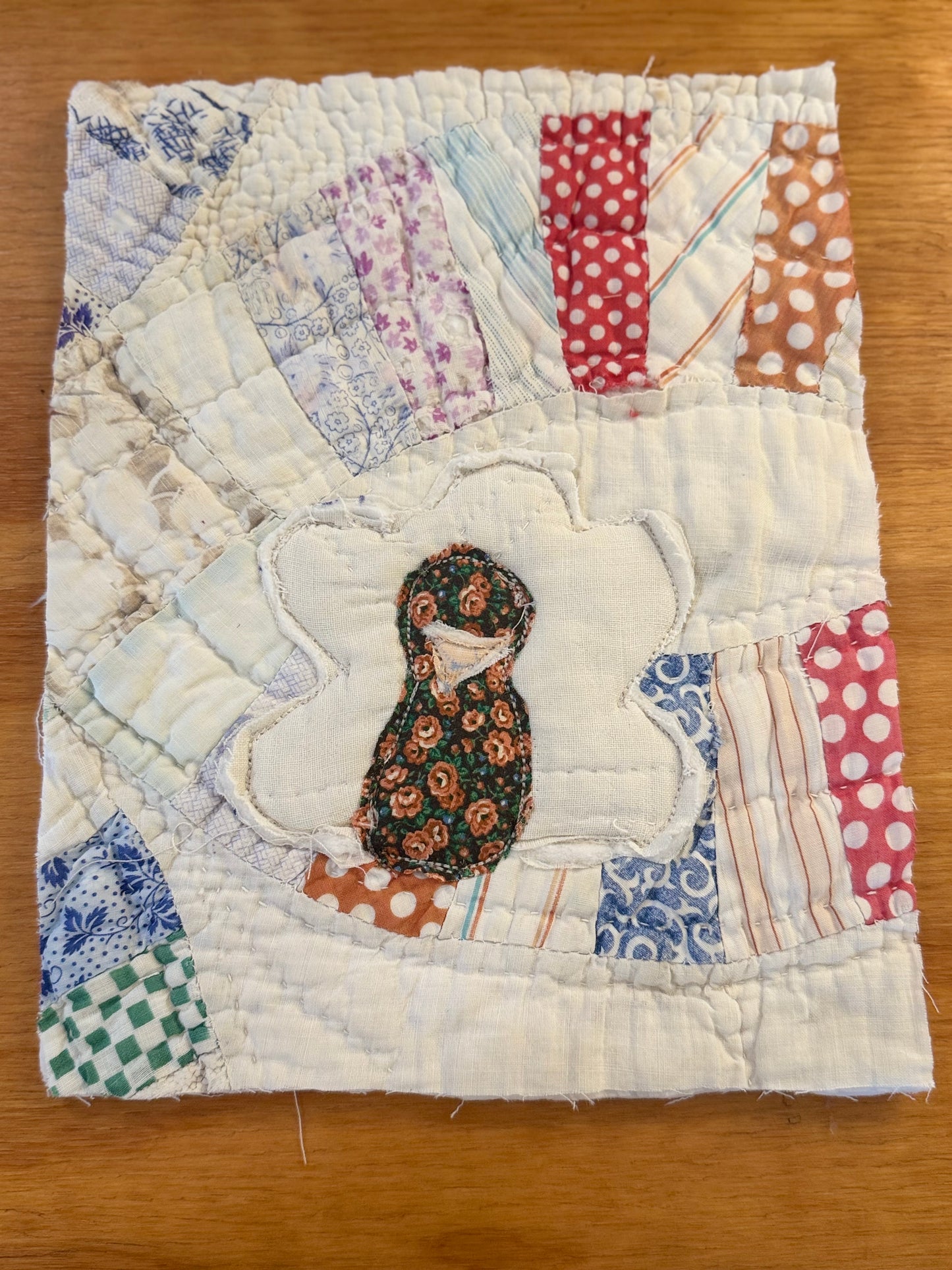 8x10 Unframed Vintage Quilt Turkey