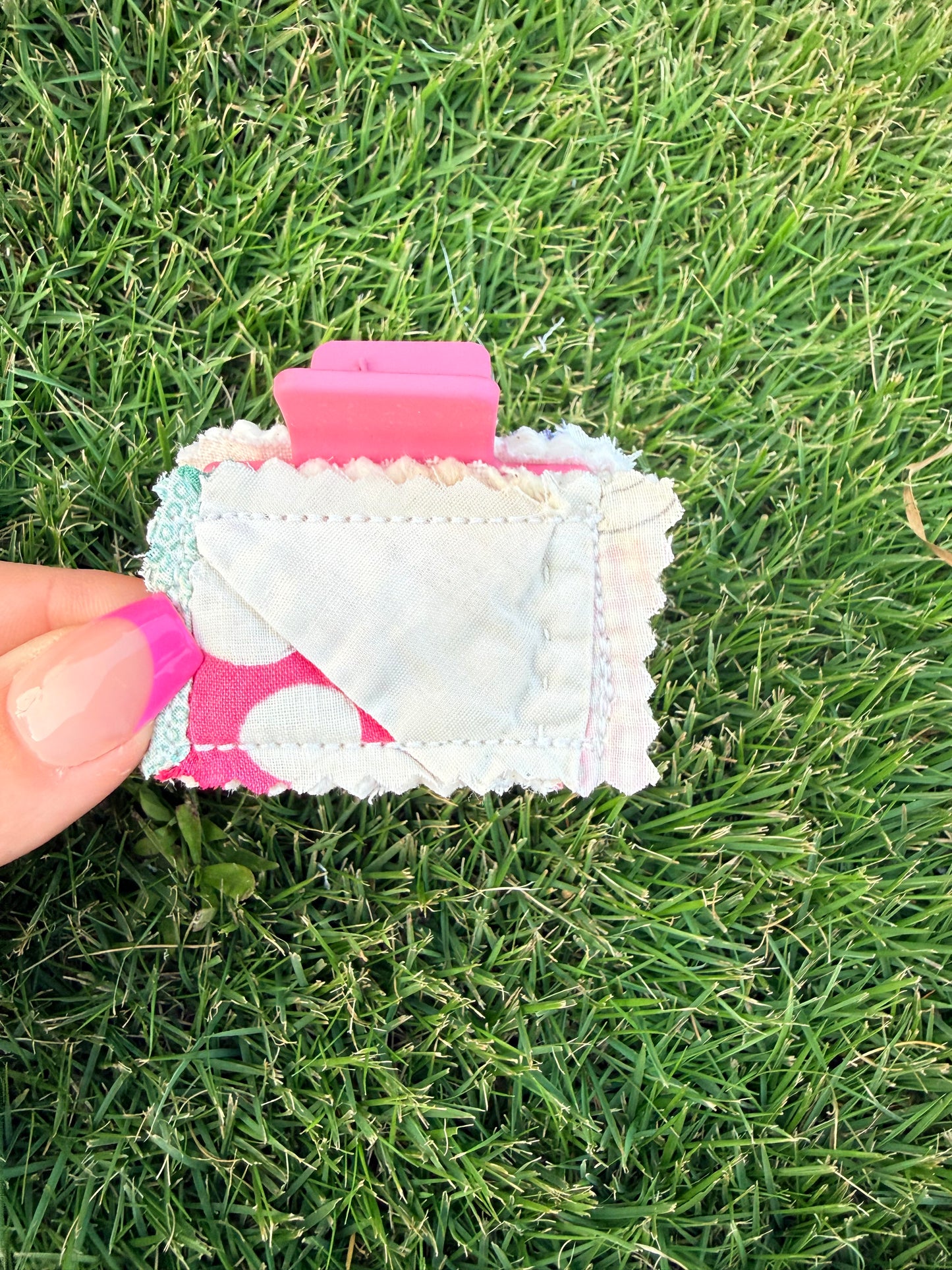 Vintage Quilt Claw Clip 2in 28