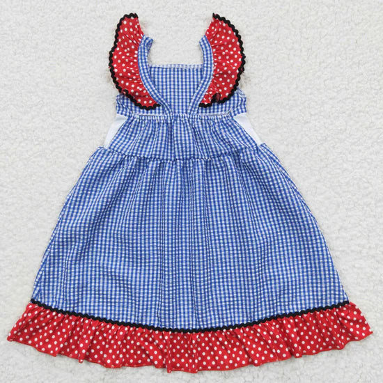 GSD0191 Girls Embroidered Flag Dress