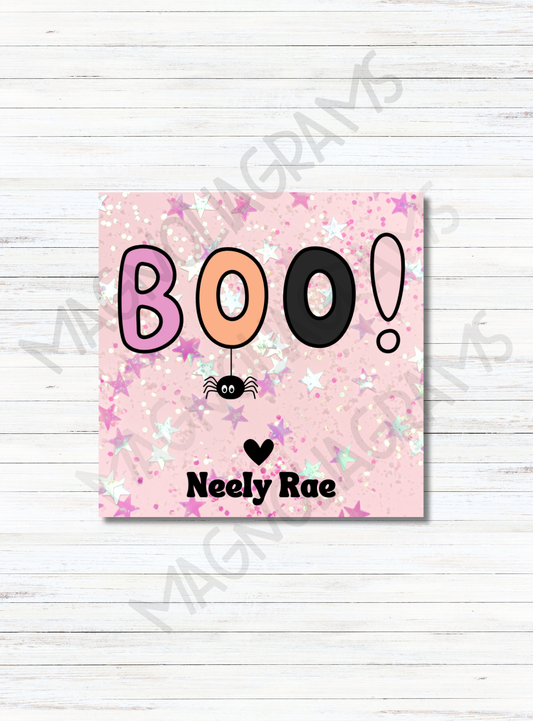 SPARKLE BOO GOODY BAG TAG