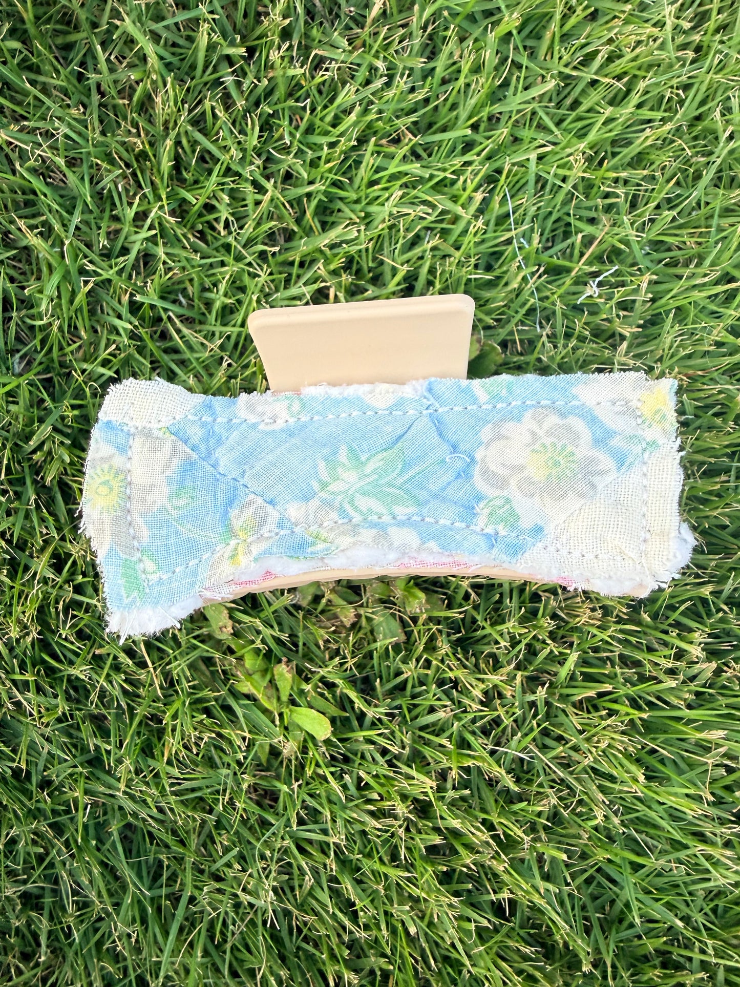 Vintage Quilt Claw Clip 3.5in 38