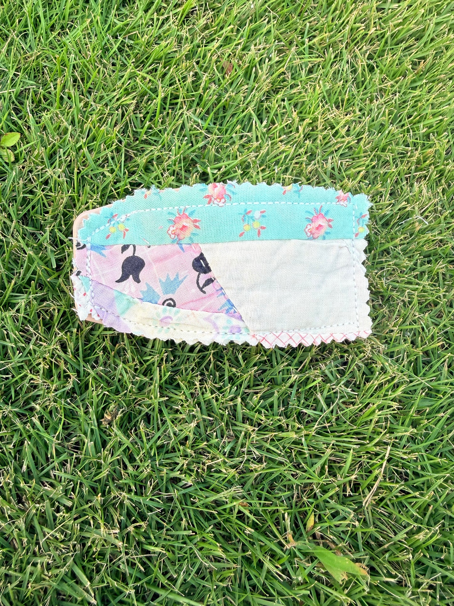 Vintage Quilt Claw Clip Flat Clip  66