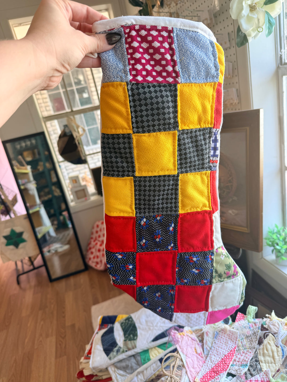 Vintage Quilt Stocking