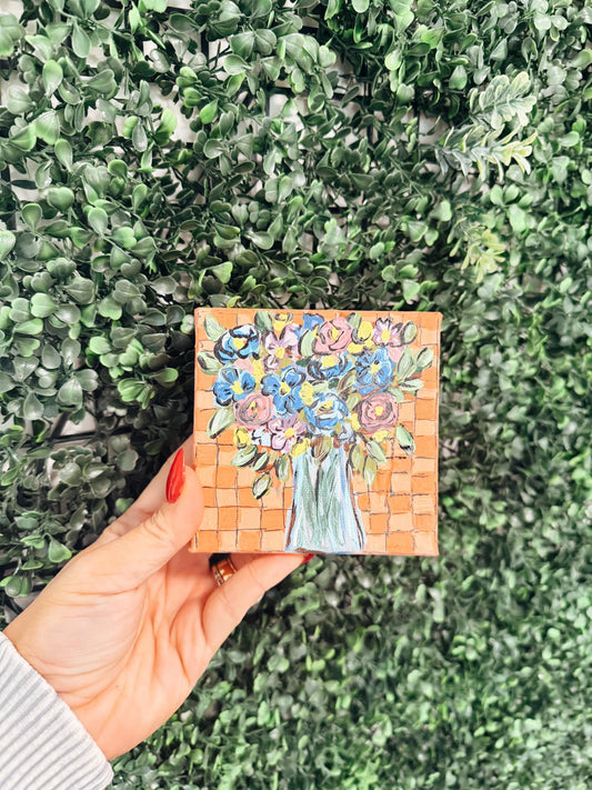 Checkered Floral- 4x4