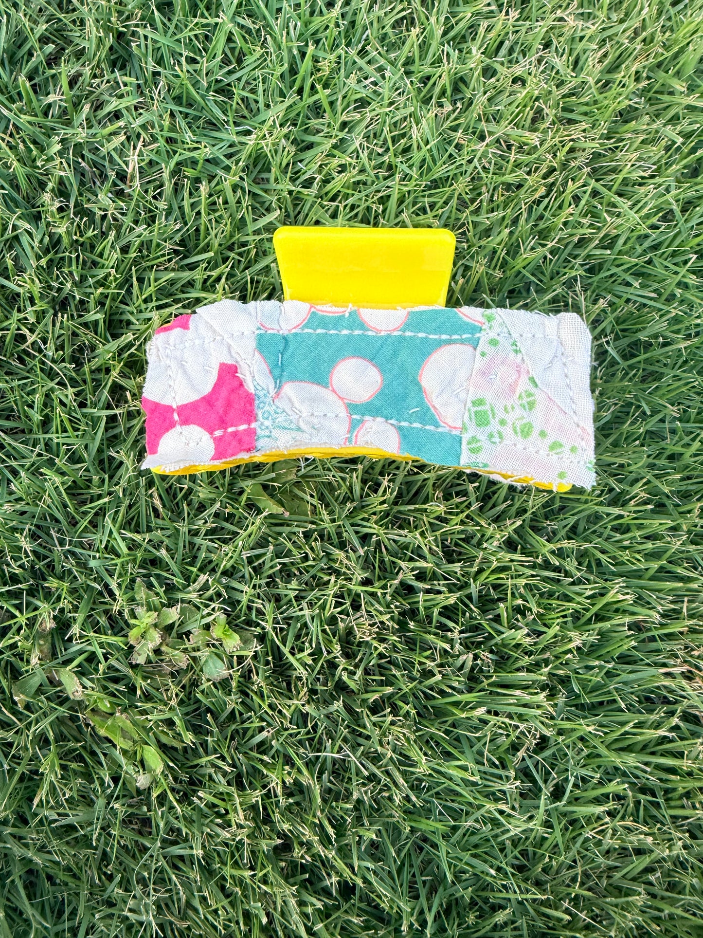 Vintage Quilt Claw Clip 3.5in 53
