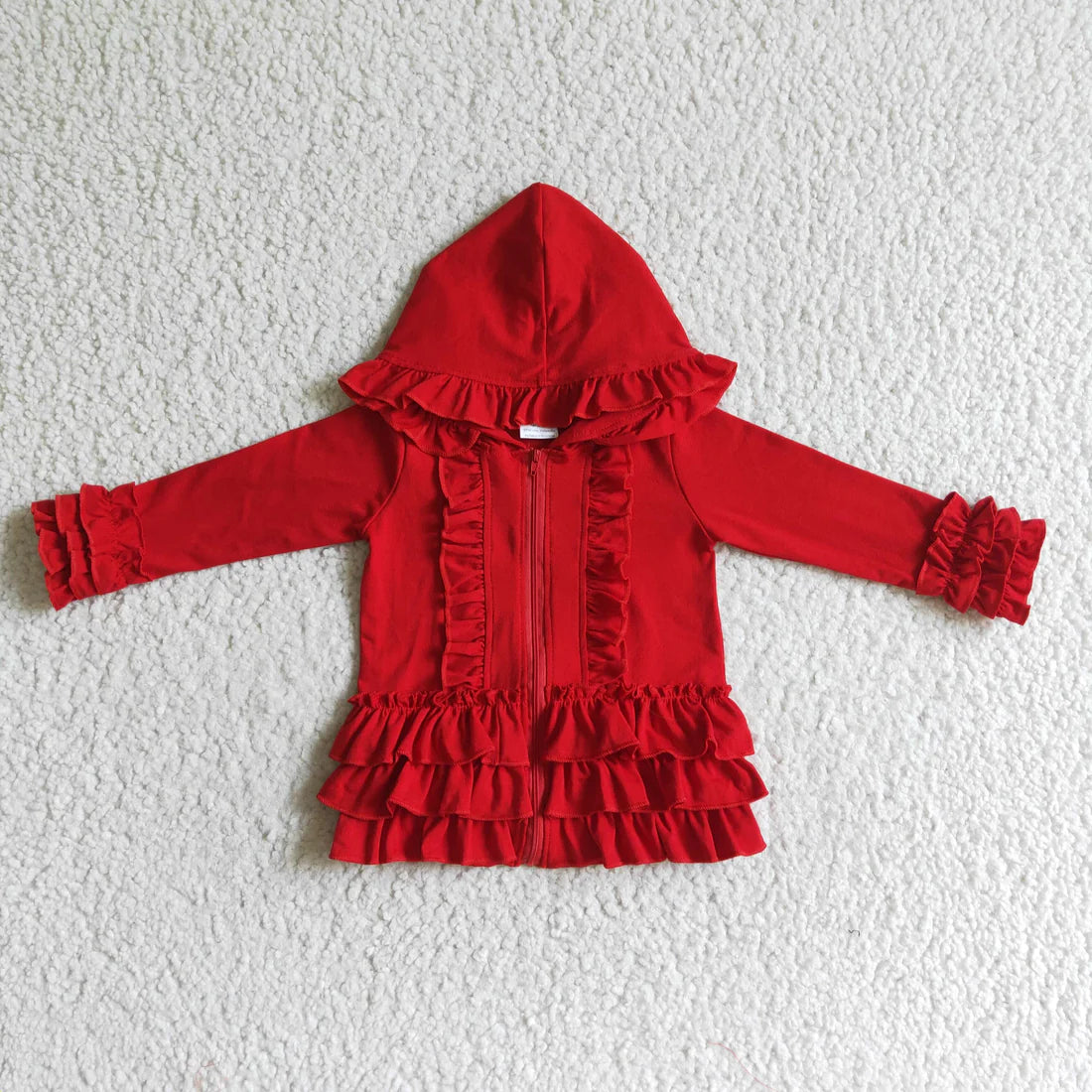 GT0019 red RUFFLE JACKET