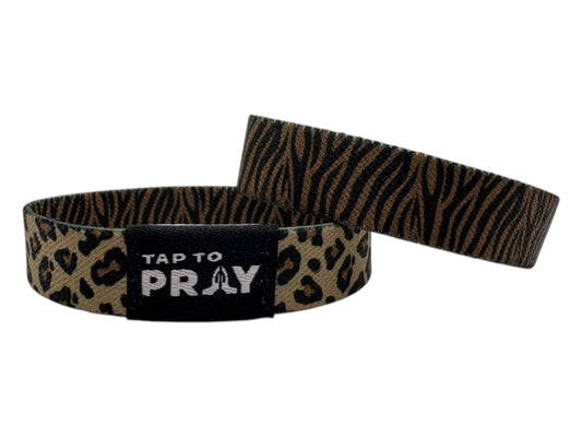 Tap To Pray™ Wristbands - Safari Leopard