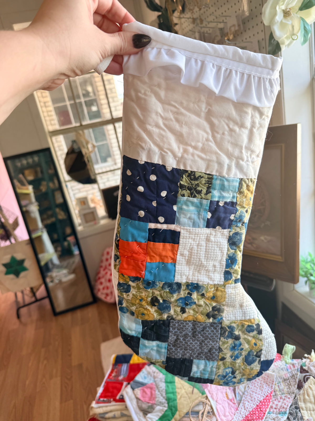 Vintage Quilt Stocking