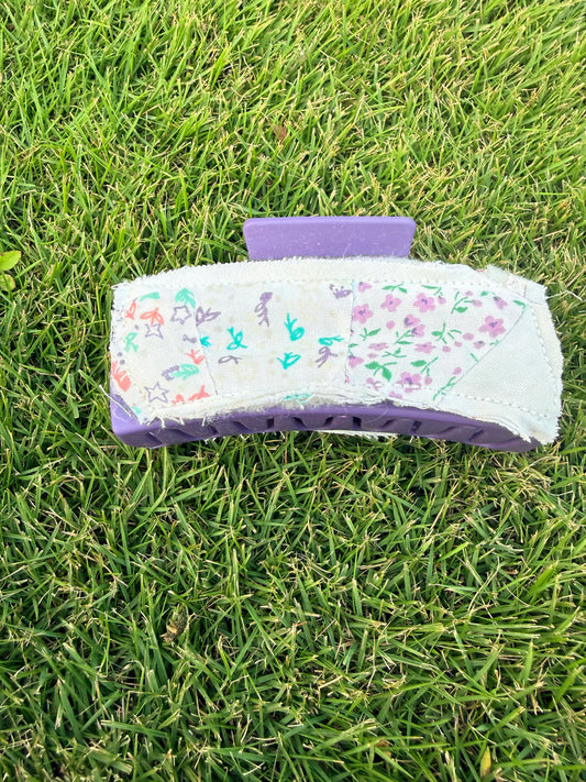 Vintage Quilt Claw Clip 4.3in 24