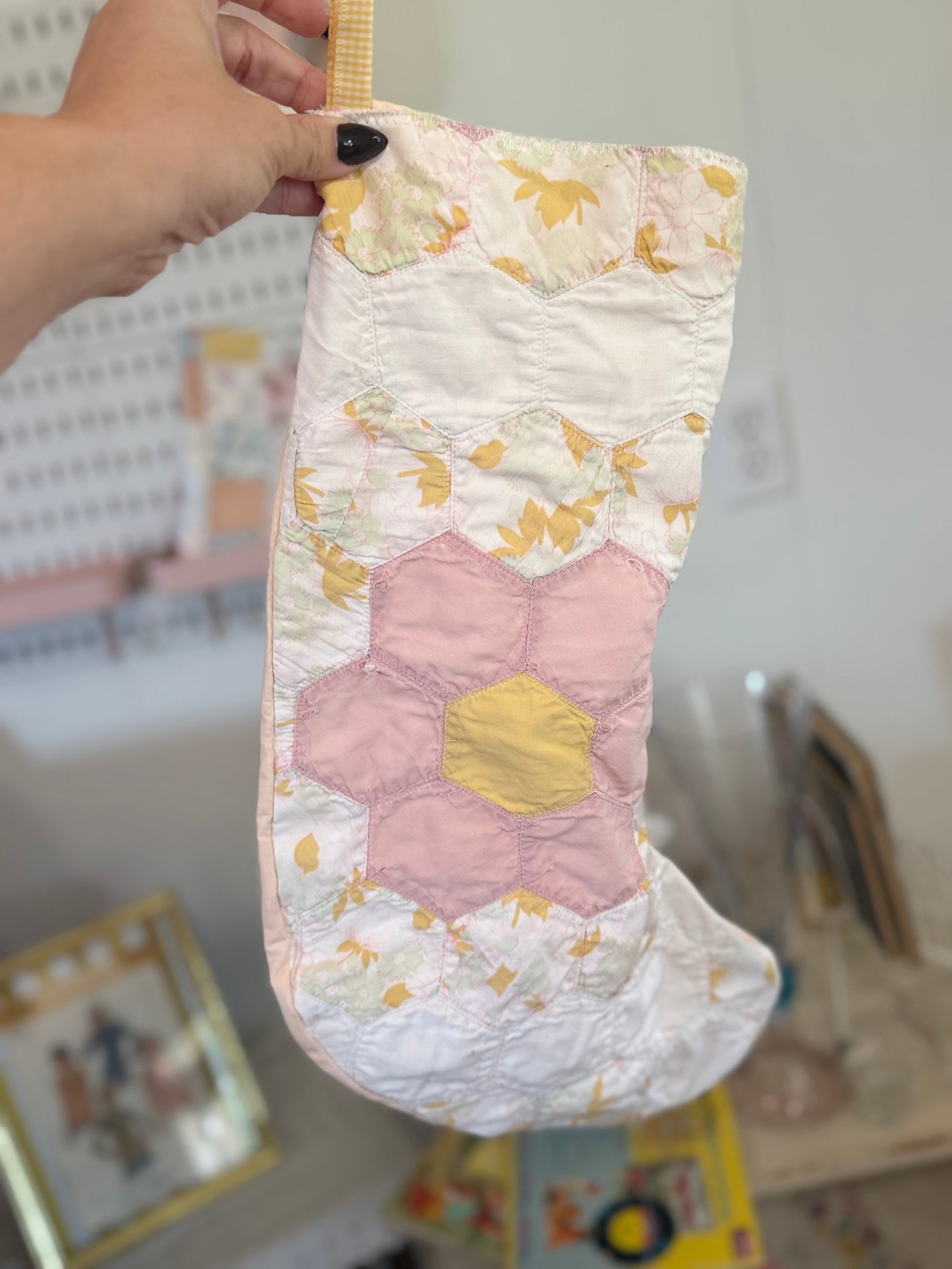Vintage Quilt Stocking 118