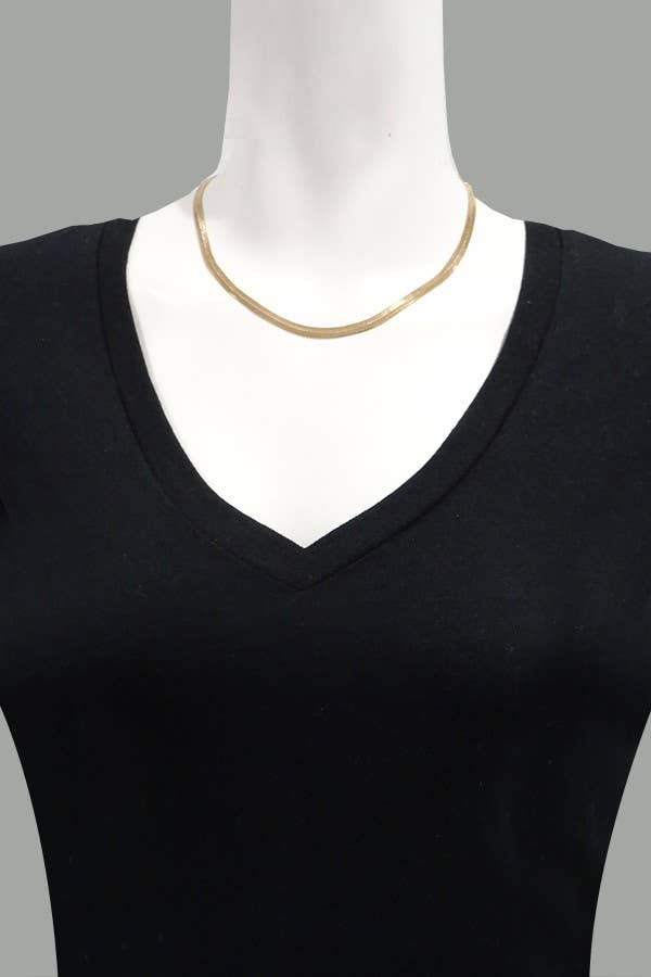 CLASSIC 16INCH HERRINGBONE CHAIN NECKLACE | 31N21180