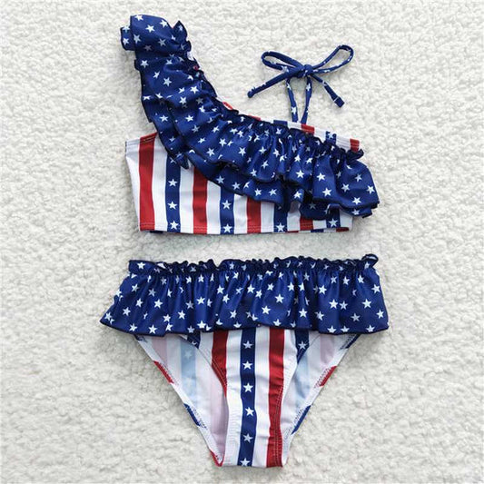 S0042 Girls patriotic 2pc