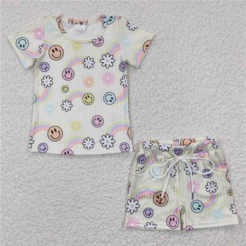 GSSO0229 Girls Smiley Rainbow