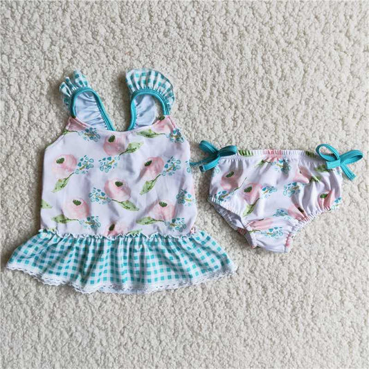 C11-1 2pcs flower  swim