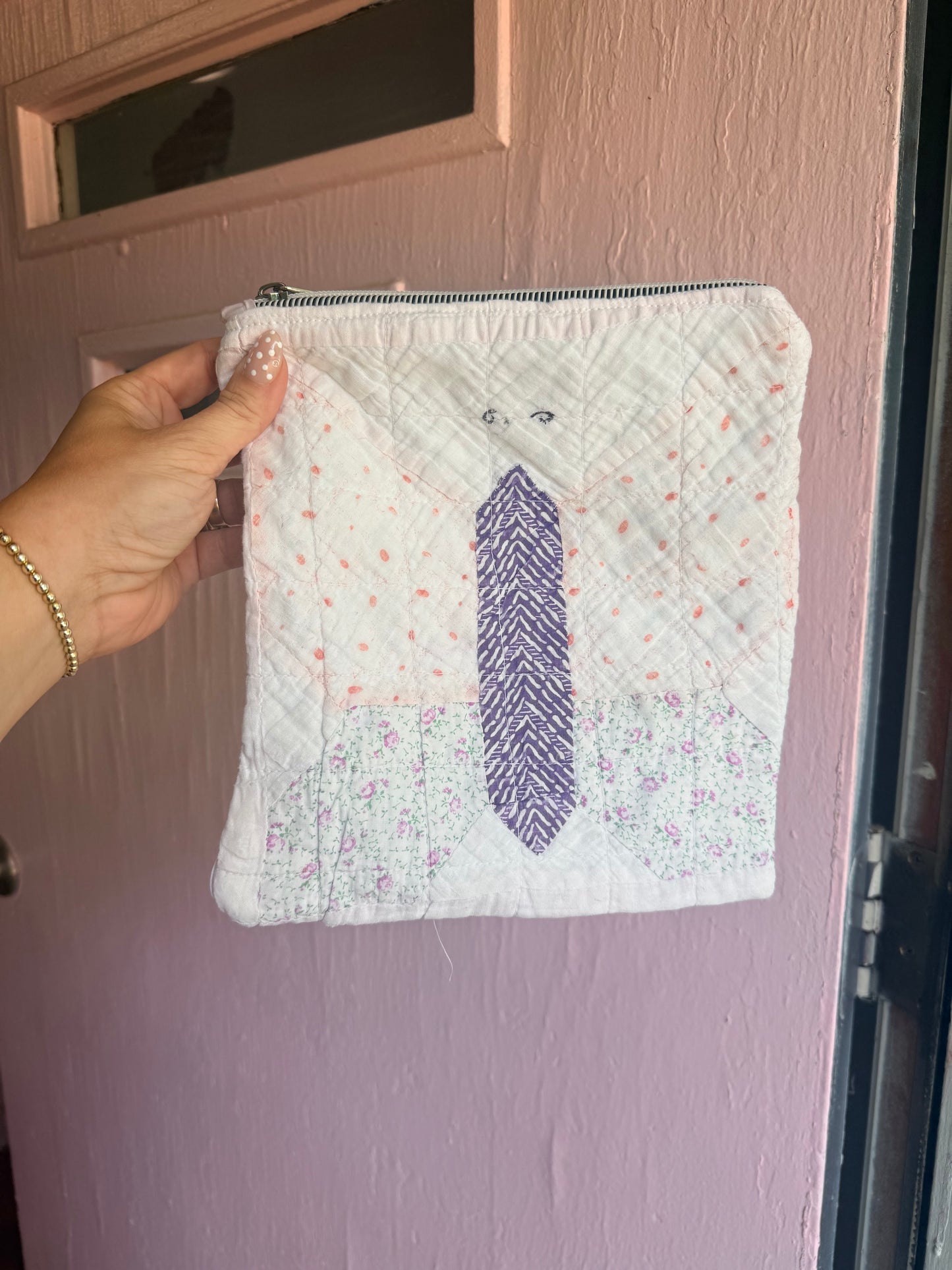 Butterfly Quilt Zipper Bag
