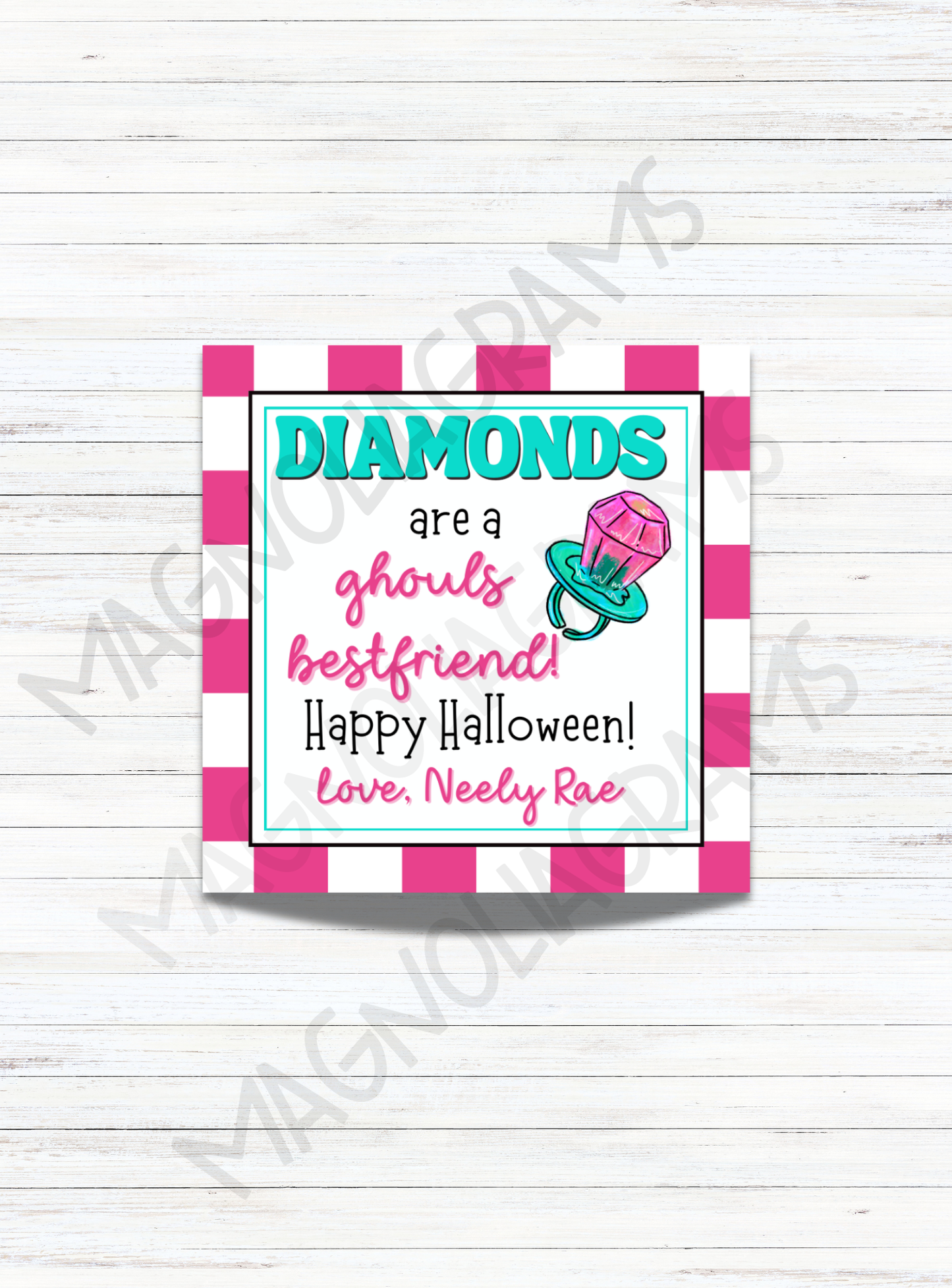 DIAMONDS GOODY BAG TAG