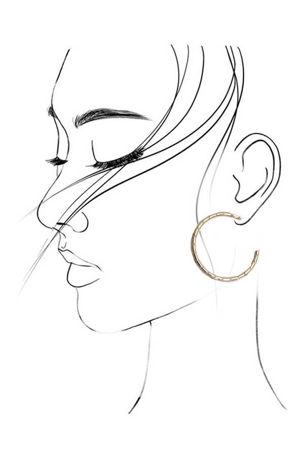 TRIO TEXTURED HOOP EARRINGS | 31E24181